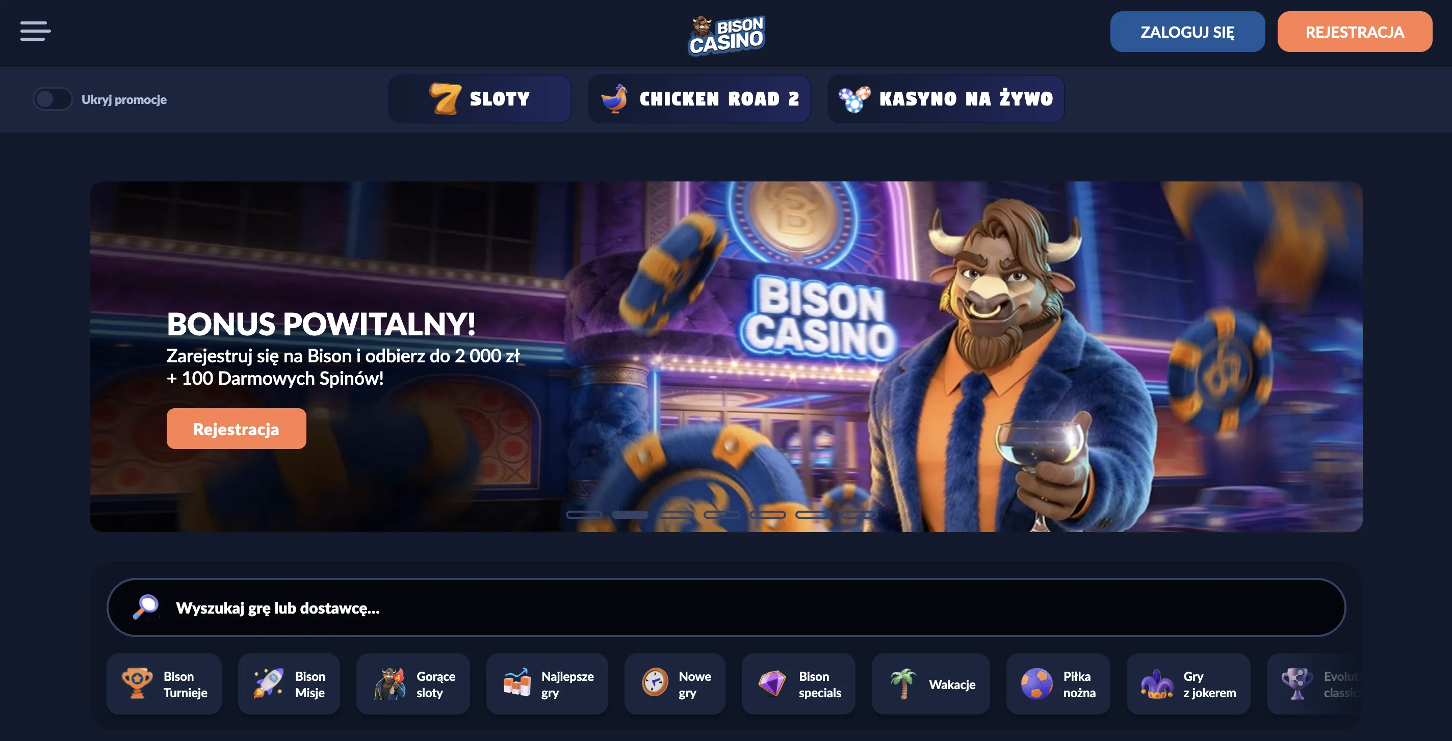 Opinie o Bison Casino — recenzja i ocena kasyna