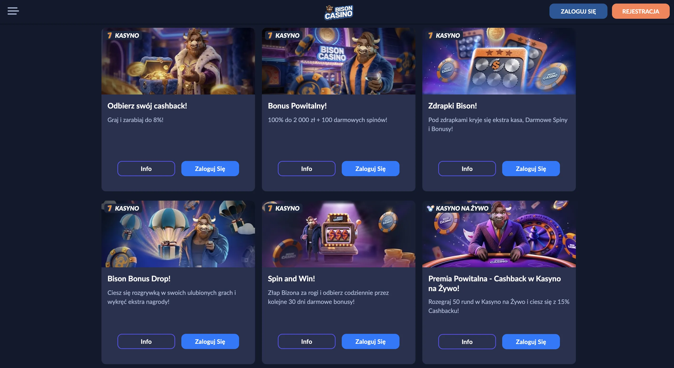 Promocje dla stałych graczy w PlayBison Casino